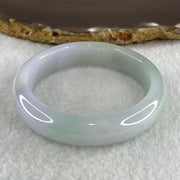 Type A Natural Light Lavender Light Green Jadeite Bangle 48.46g Inner Diameter 51.0mm 12.7 by 7.8mm (Slight Internal Lines) - Huangs Jadeite and Jewelry Pte Ltd