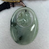 Type A Green Piao Hua Jadeite Monkey Pendent 25.79g 52.1 by 38.4 by 6.7mm - Huangs Jadeite and Jewelry Pte Ltd