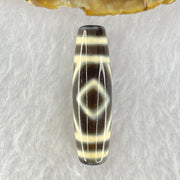 Natural Powerful Tibetan Old Oily Agate 2-Eye Vajra Dzi Bead Heavenly Master (Tian Zhu) 二眼天珠 7.26g 38.6 by 11.1mm - Huangs Jadeite and Jewelry Pte Ltd