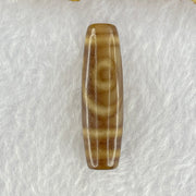 Natural Powerful Tibetan Old Oily Agate 2 Eyes Dzi Bead Heavenly Master (Tian Zhu) 二眼天诛 8.05g 39.4 by 11.5mm - Huangs Jadeite and Jewelry Pte Ltd