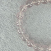 Natural Rose Quartz Beads Bracelet 天然玫瑰石英珠手链 25.93g 16.5cm 9.9mm 21 Beads - Huangs Jadeite and Jewelry Pte Ltd