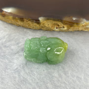 Type A Apple Green with Yellow Jadeite Pixiu Pendent A货苹果黄绿加色翡翠貔貅牌 5.23g 20.1 by 12.1 by 10.7 mm - Huangs Jadeite and Jewelry Pte Ltd