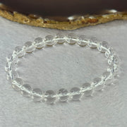 Natural Clear Quartz Bracelet 天然白水晶手链 18.81g 16.5cm 8.4mm 24 Beads - Huangs Jadeite and Jewelry Pte Ltd