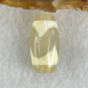 Natural Powerful Tibetan Old Oily Agate Tiger Tooth Daluo Dzi Bead Heavenly Master (Tian Zhu) 虎呀天诛 3.09g 20.2 by 10.3mm - Huangs Jadeite and Jewelry Pte Ltd