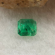 Natural Colombia Green Emerald (Beryl) Cut-Cornered Rectangular step cut 0.62ct 5.3 by 5.2 by 3.1mm - Huangs Jadeite and Jewelry Pte Ltd