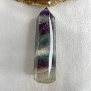 Natural Green and Purple Fluorite Quartz Tower Display 173.67g 99.8 by 34.9 by 35.6mm - Huangs Jadeite and Jewelry Pte Ltd