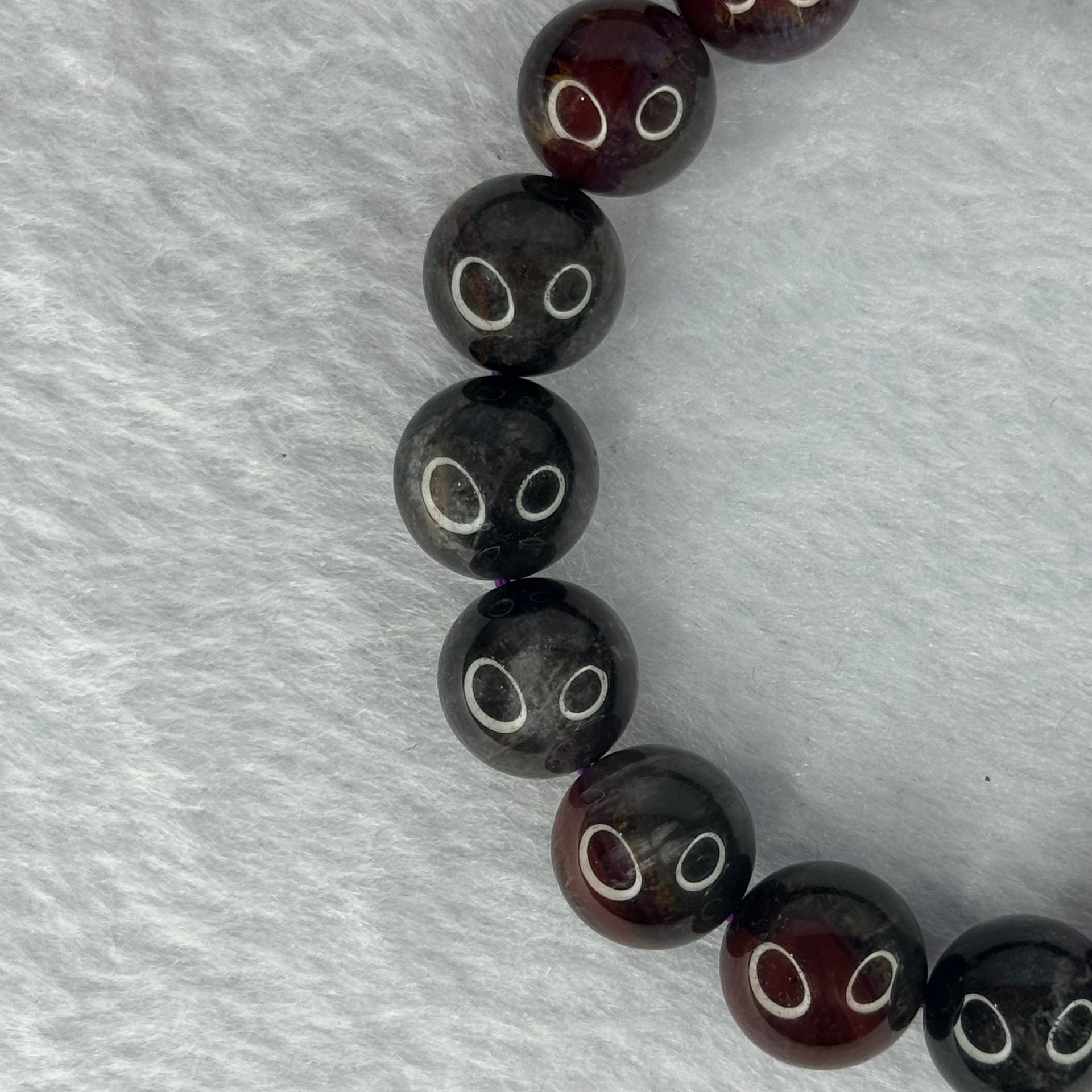 Natural Auralite 23 Bracelet 超值天然极光23手链 42.28g 18cm 12.4mm 17 Beads - Huangs Jadeite and Jewelry Pte Ltd