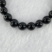 Natural Black Gold King Amber Beads Bracelet 天然黑金翁王琥珀手链 6.93g 15cm 8.5mm 22 Beads - Huangs Jadeite and Jewelry Pte Ltd