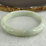 Type A Light Green Lavender Jadeite Bangle 36.61g Internal Diameter 56.5mm 11.0 by 6.4mm (External and Internal Lines) - Huangs Jadeite and Jewelry Pte Ltd