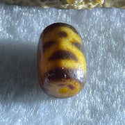 Natural Powerful Tibetan Old Oily Agate Double Cai Shen God of Fortune Dzi Bead Heavenly Master (Tian Zhu) 双财神爷天珠 1.59g 12.9 by 8.5mm - Huangs Jadeite and Jewelry Pte Ltd