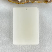Natural White Nephrite Dragon Pendant 48.48g 57.4 by 39.5 by 11.4mm - Huangs Jadeite and Jewelry Pte Ltd