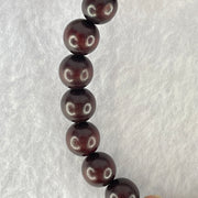 Natural Blood Rosewood with Variscite Beads Bracelet 天然血檀寿山石手链 8.27g 15cm 8.7mm 3 Beads 8.5mm 18 Beads - Huangs Jadeite and Jewelry Pte Ltd