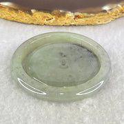 Type A Green Wuji Grey Jadeite Baby Bangle and Ping An Kou Donut Set 33.51g 6.2 by 6.0mm 38.3 by 6.2mm (Close to Perfect) - Huangs Jadeite and Jewelry Pte Ltd