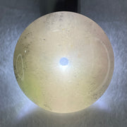 Type A Lavender with Wuji Grey and Green Dots Jadeite Ping An Kou Donut Pendant 76.70g 55.2 by 12.6mm - Huangs Jadeite and Jewelry Pte Ltd