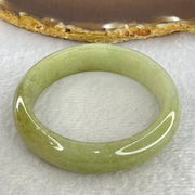 Type A Light Green Jadeite Bangle Internal Diameter 54.5mm 55.80g 14.2 by 8.1mm (Close to Perfect) - Huangs Jadeite and Jewelry Pte Ltd