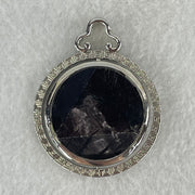 Natural Hypersthene in Stainless Steel Pendant 23.93g 25.0 by 9.4mm - Huangs Jadeite and Jewelry Pte Ltd