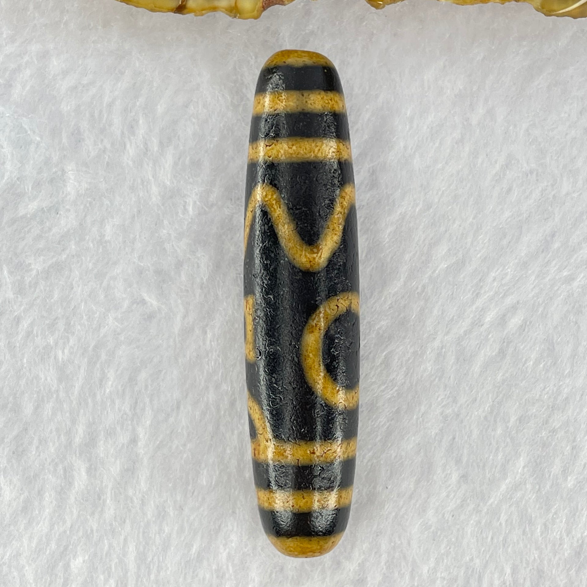 Natural Powerful Tibetan Agate 1 Eye Sky Door Long Dzi Bead Heavenly Master (Tian Zhu) 一眼天诛 14.54g 56.2 by 13.0mm - Huangs Jadeite and Jewelry Pte Ltd