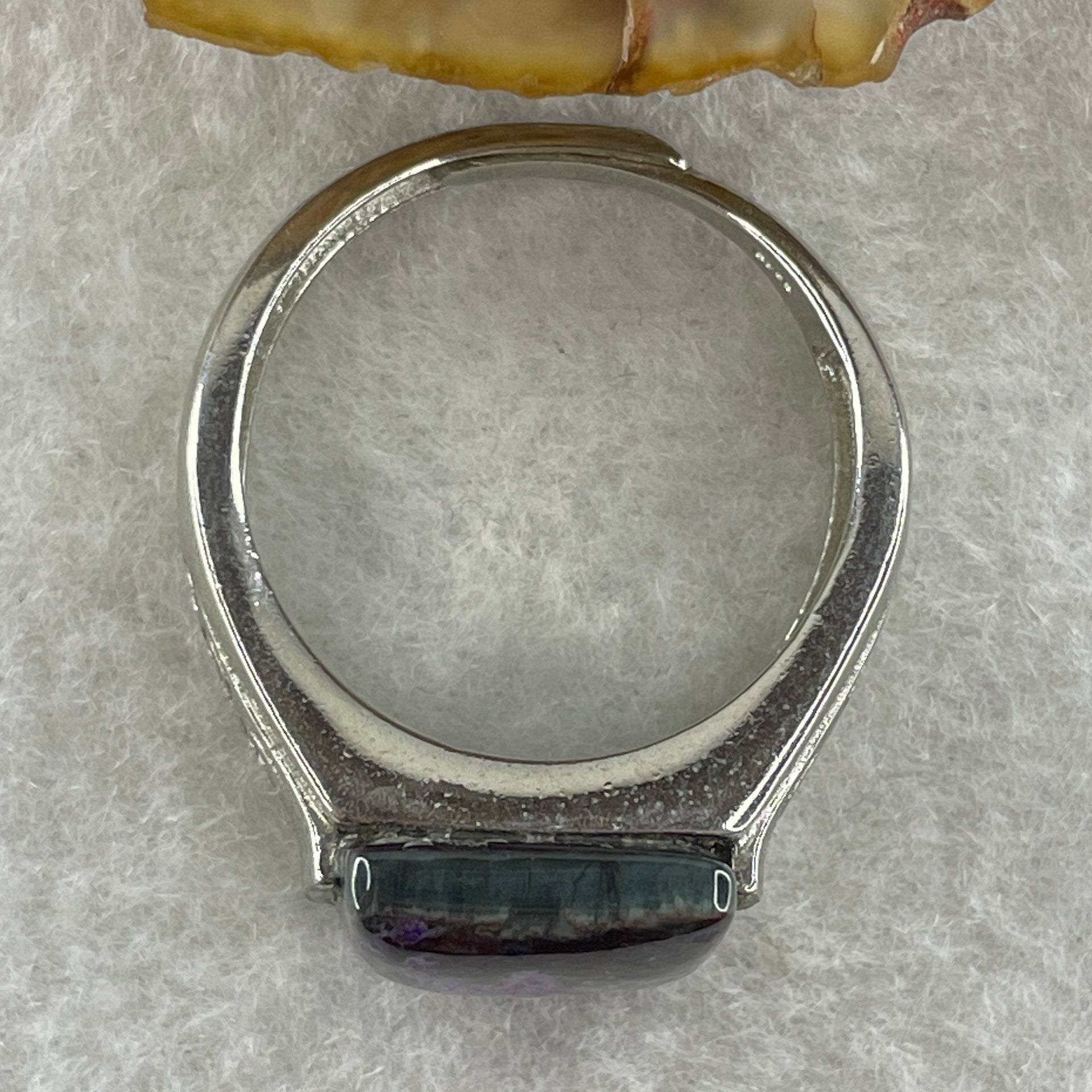 Good Grade Natural Sugilite  Wu Shi Pai in S925 Sliver Ring (Adjustable Size) 6.22g 12.2 by 11.8 by 4.0mm - Huangs Jadeite and Jewelry Pte Ltd