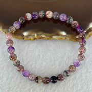 Natural Super 7 Beads Bracelet 10.46g 16.5cm 6.3mm 31 Beads - Huangs Jadeite and Jewelry Pte Ltd