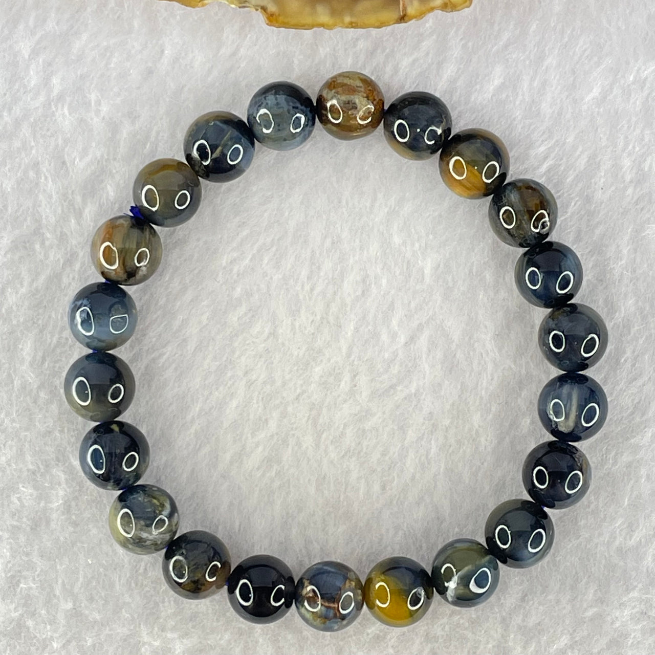Good Grade Natural Petersite Beads Bracelet 19.05g 16cm 8.7mm 22 Beads - Huangs Jadeite and Jewelry Pte Ltd