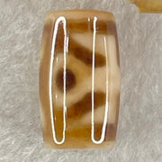 Natural Powerful Tibetan Old Oily Agate Patina Guiren Tairen Human Dzi Bead Totem Amulet Heavenly Master (Tian Zhu) 贵人天诛 4.75g 19.5 by 11.5mm - Huangs Jadeite and Jewelry Pte Ltd