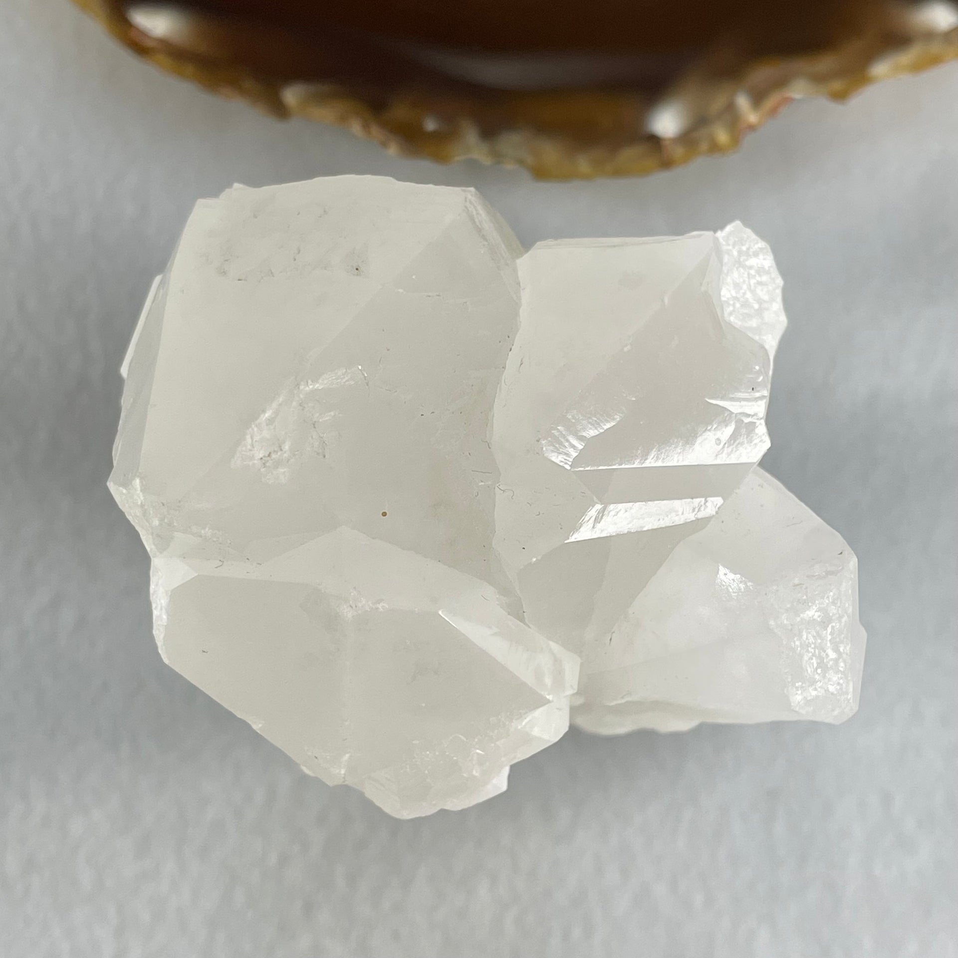 Natural Milky White Quartz Display 345.28g 65.6 by 55.3 by 88.7mm - Huangs Jadeite and Jewelry Pte Ltd