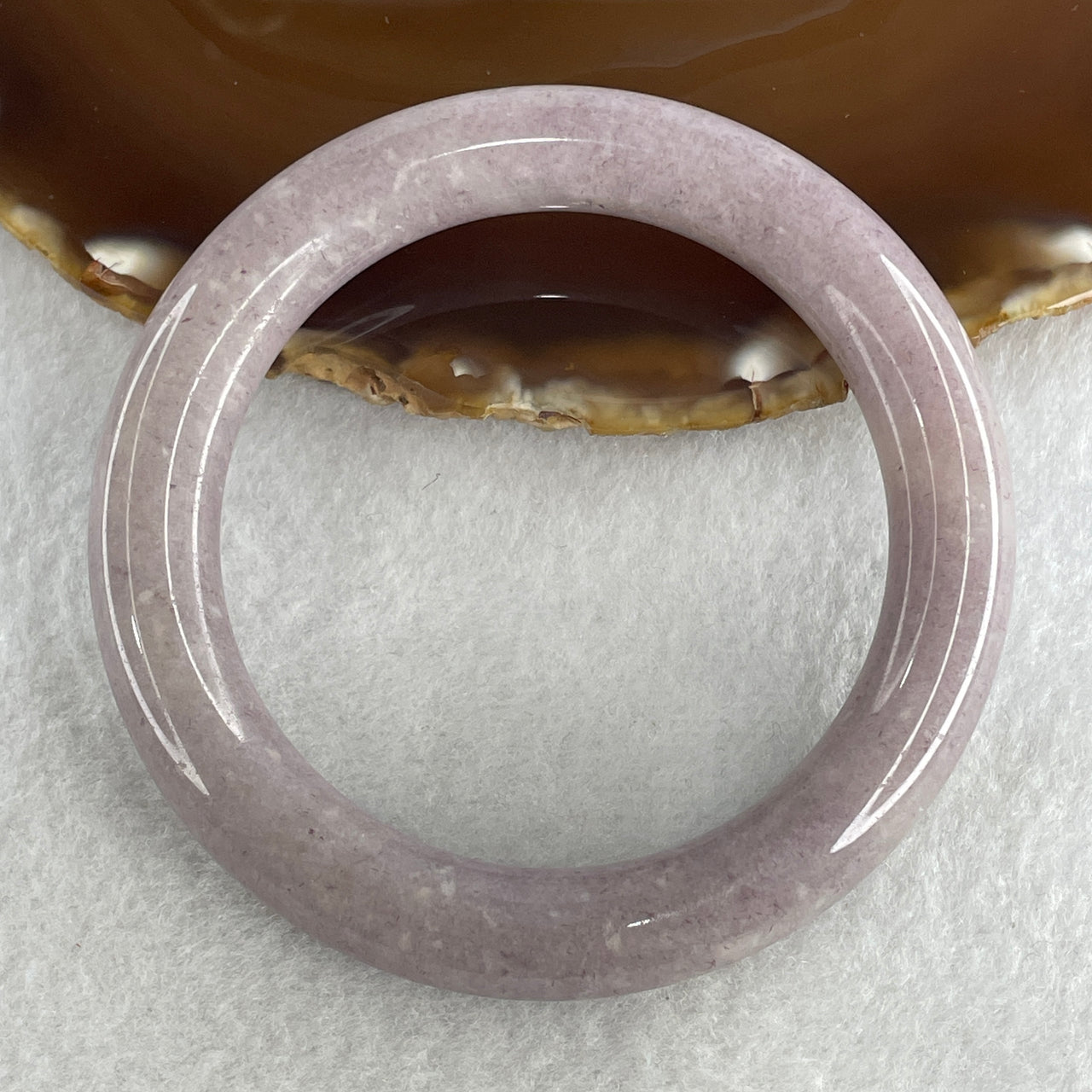 Natural Purple Aventurine Bangle 55.65g Inner Diameter 58.0mm 11.0 by 11.8mm (Very Very Slight Internal Line) - Huangs Jadeite and Jewelry Pte Ltd