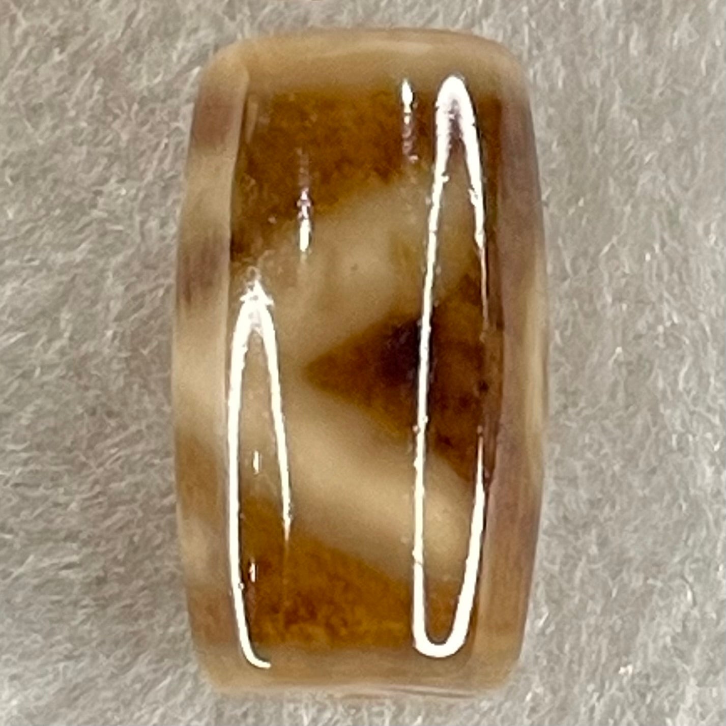 Natural Powerful Tibetan Old Oily Agate Patina Guiren Tairen Human Dzi Bead Totem Amulet Heavenly Master (Tian Zhu) 贵人天诛 4.82g 20.1 by 11.7mm - Huangs Jadeite and Jewelry Pte Ltd