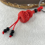 Red Clay Hulu Charm 14.748g 36.5 by 21.6mm - Huangs Jadeite and Jewelry Pte Ltd