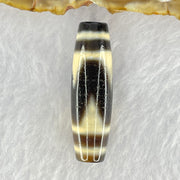 Natural Powerful Tibetan Old Oily Agate Tiger Tooth Daluo Dzi Bead Heavenly Master (Tian Zhu) 7.96g 38.5 by 11.7mm - Huangs Jadeite and Jewelry Pte Ltd