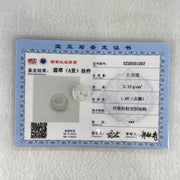 Type A Icy White Jadeite Ping An Kou Donut Charm Pendant 2.22g 14.4 by 5.0mm - Huangs Jadeite and Jewelry Pte Ltd