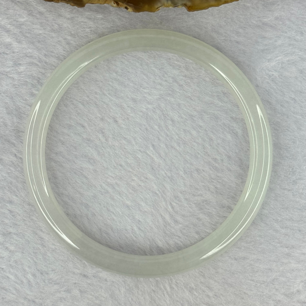 Type A Semi Icy Light Green Jadeite 18.84g Internal Diameter 56.4mm 6.4 by 6.5mm (Close to Perfect) - Huangs Jadeite and Jewelry Pte Ltd