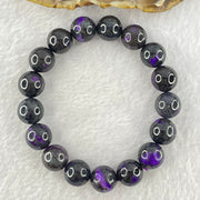 Very Good Grade Natural Sugilite Bracelet 天然苏纪石手链 46.52g 17cm 11.9mm 17 Beads - Huangs Jadeite and Jewelry Pte Ltd