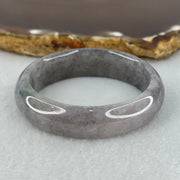 Baby Kids Type A Semi Icy Wuji Grey Jadeite Bangle Internal Diameter 40.1mm 25.02g 11.6 by 6.2mm (Fine Internal Lines) - Huangs Jadeite and Jewelry Pte Ltd