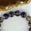 Very Good Grade Natural Transparent Dark Black Super 7 Beads Bracelet 非常好的等级天然透明深黑色超级七珠手链 49.36g 19cm 12.9mm 17 Beads - Huangs Jadeite and Jewelry Pte Ltd