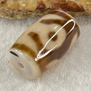 Natural Powerful Tibetan Old Oily Agate Patina Guiren Tairen Human Dzi Bead Totem Amulet Heavenly Master (Tian Zhu) 贵人天诛 4.54g 18.9 by 11.7mm - Huangs Jadeite and Jewelry Pte Ltd
