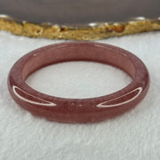 Strawberry Quartz Bangle 草莓水晶手链 41.04g Internal Diameter 58.7mm 12.0 by 8.2mm - Huangs Jadeite and Jewelry Pte Ltd