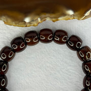 Old Bodhi Seed Beads Bracelet 紫金鼠手链 17.20g 18.5cm 11.5mm 19 Beads - Huangs Jadeite and Jewelry Pte Ltd
