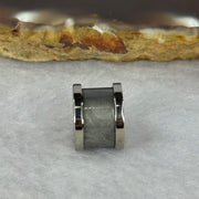 12.0mm Meteorite in Titanium Pendent / Charm (Silver Color) 2.72g 9.0 by 12.5mm - Huangs Jadeite and Jewelry Pte Ltd