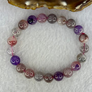Natural Super 7 Beads Bracelet 22.55g 16cm 9.3mm 21 Beads - Huangs Jadeite and Jewelry Pte Ltd
