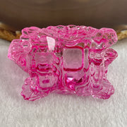 Natural Pink Liuli Dragon Turtle Display 68.53g 59.6 by 37.3 by 37.5mm - Huangs Jadeite and Jewelry Pte Ltd