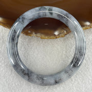 Type A Natural Wuji Grey with Lavender and Spicy Green Spots Jadeite Bangle 59.29g Internal Diameter 54.5mm 10.6 by 10.8mm (Perfect) - Huangs Jadeite and Jewelry Pte Ltd