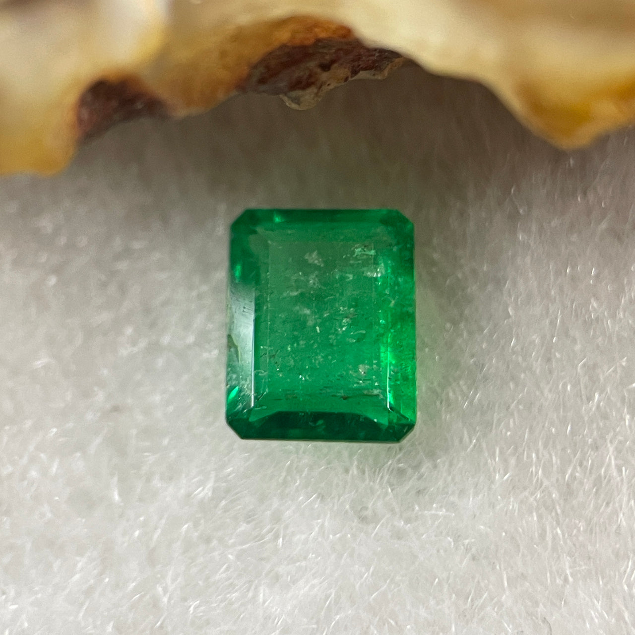 Natural Colombia Green Emerald (Beryl) Cut-Cornered Rectangular step cut 0.72ct 6.6 by 5.3 by 2.4mm - Huangs Jadeite and Jewelry Pte Ltd