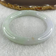 Type A Natural Jelly Light Green Light Lavender Jadeite Bangle 53.06g Inner Diameter 58.5mm 9.9 by 9.5mm (Internal Lines) - Huangs Jadeite and Jewelry Pte Ltd