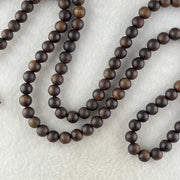 Natural Vietnam Agarwood Beads Necklace 21.14g 68cm 6.9mm 108 Beads - Huangs Jadeite and Jewelry Pte Ltd