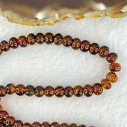 Natural Blood Red Amber Beads Necklace 天然血珀项链 13.66g 52cm 6.2mm 108 Beads - Huangs Jadeite and Jewelry Pte Ltd