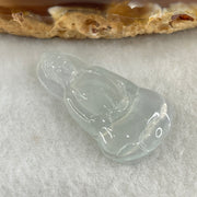 Type A Icy Colourless to White Jadeite Guan Yin Pendant 4.09g 31.8 by 17.2 by 4.7mm - Huangs Jadeite and Jewelry Pte Ltd