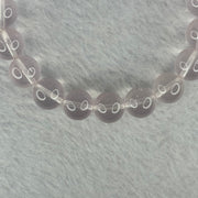 Natural Rose Quartz Beads Bracelet 天然玫瑰石英珠手链 31.91g 17.5cm 10.8mm 19 Beads - Huangs Jadeite and Jewelry Pte Ltd