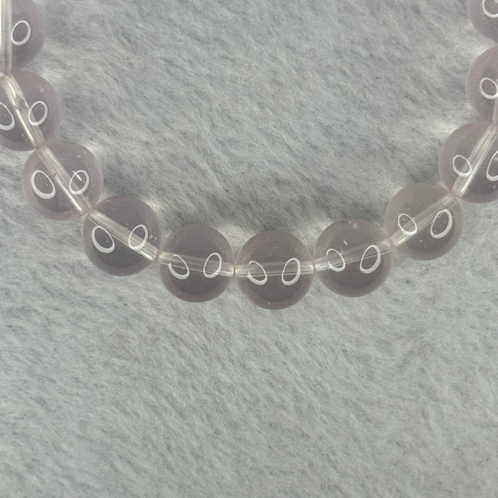 Natural Rose Quartz Beads Bracelet 天然玫瑰石英珠手链 31.91g 17.5cm 10.8mm 19 Beads - Huangs Jadeite and Jewelry Pte Ltd