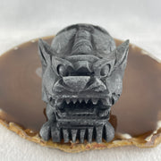 Rare Natural Tibetan Meteorite Tektite Pixiu Display 368.5g 93.0 by 58.7 by 44.8mm - Huangs Jadeite and Jewelry Pte Ltd